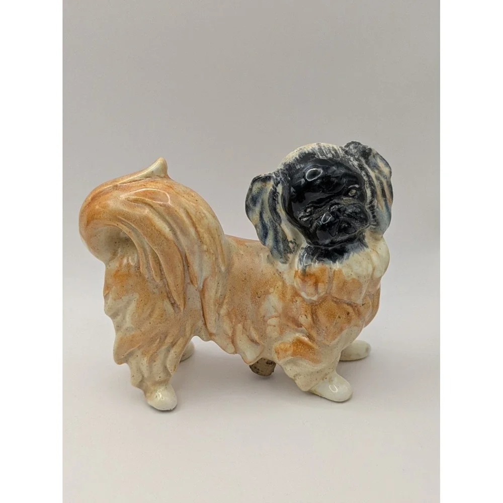 Vintage‎ Pekinese Dogs Salt And Pepper Shakers